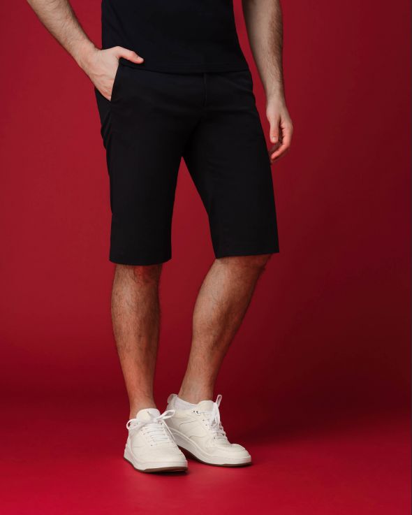 Bermuda per uomo Gabardina colore Blu 