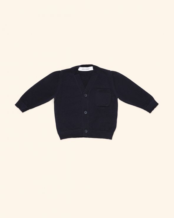 Cardigan per neonato Cachemire colore Blu 