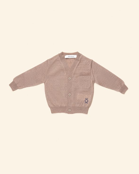 Cardigan per neonato Lana colore Beige 