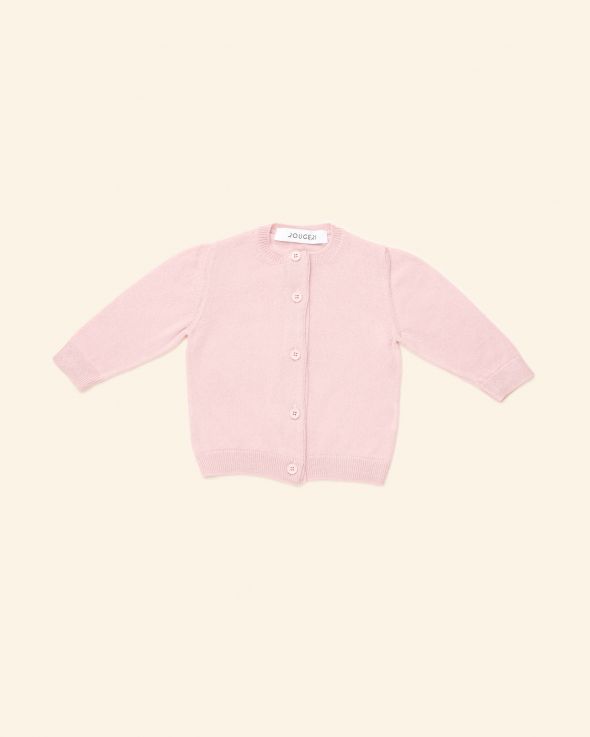 Cardigan per neonata Cachemire colore Rosa 