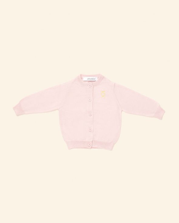 Cardigan per neonata Lana colore Rosa 