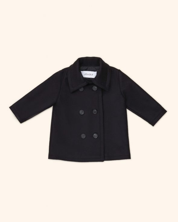 Cappotto per neonata Panno colore Blu 