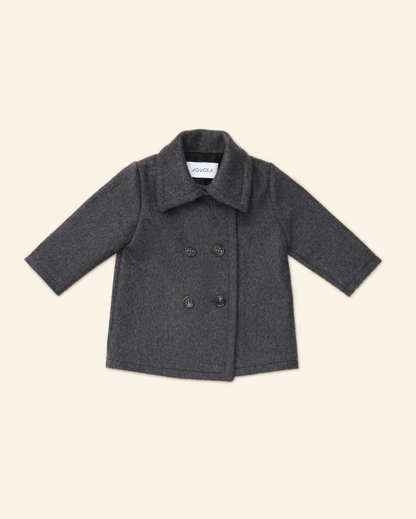 Cappotto per neonata Panno colore Grigio 