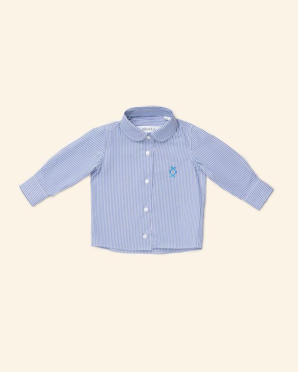 Camicia per neonata Riga colore Blu 