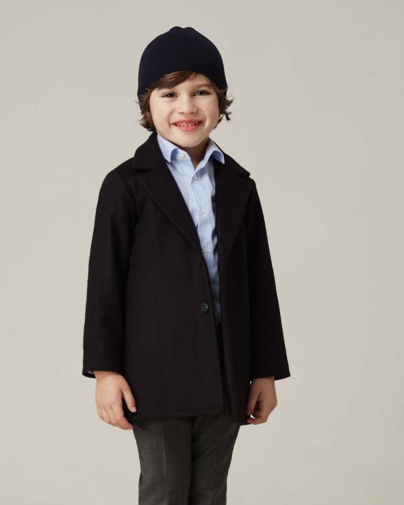 Cappotto per bambino Panno colore Blu 