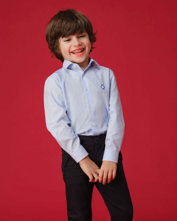 Camicia per bambino Riga colore Azzurra 