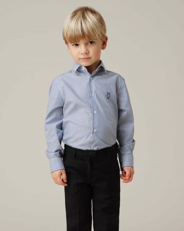 Camicia per bambino Riga colore Blu 