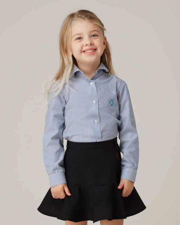 Camicia per bambina Riga colore Blu 