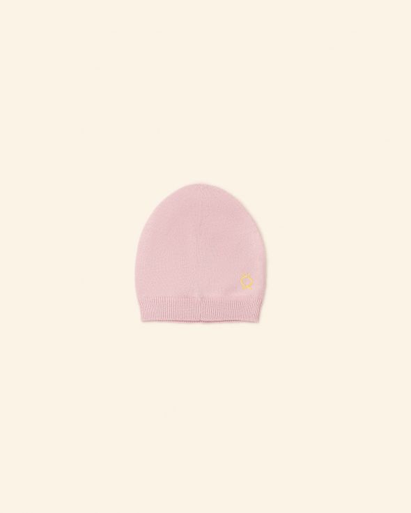 Cappellino per neonata Cachemire colore Rosa 