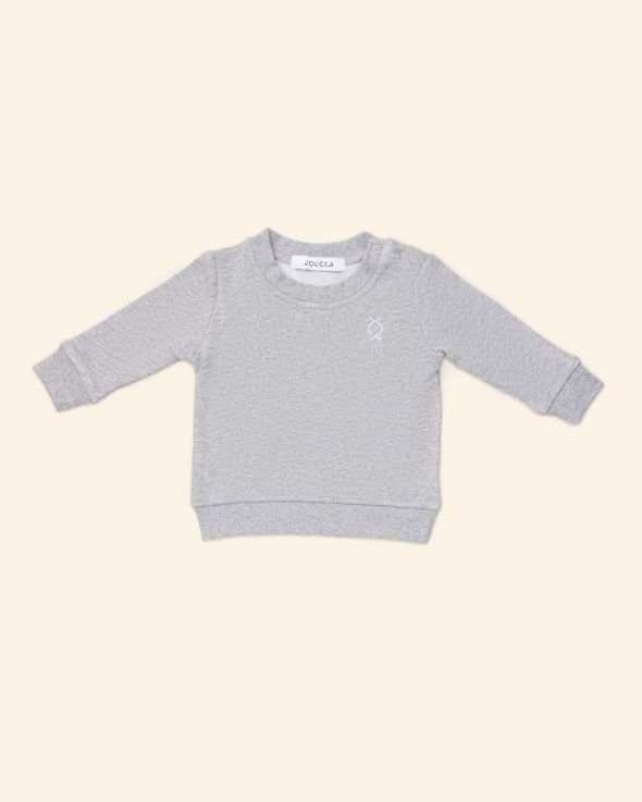 Felpa per unisex neonati Classico colore Grigio 