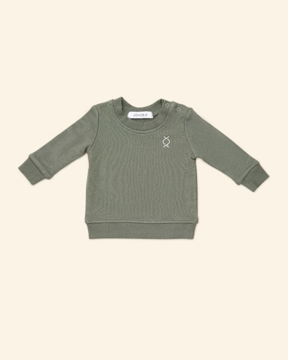 Felpa per unisex neonati Classico colore Verde 