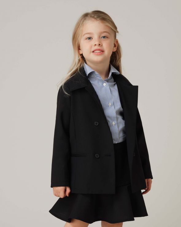 Giacca per bambina Fresco di lana colore Blu 