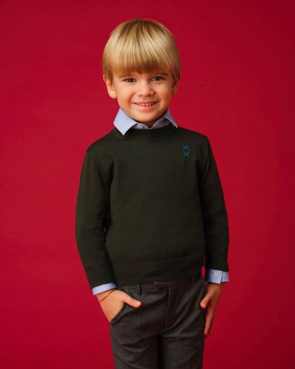 Maglione per bambino Cachemire colore Verde 