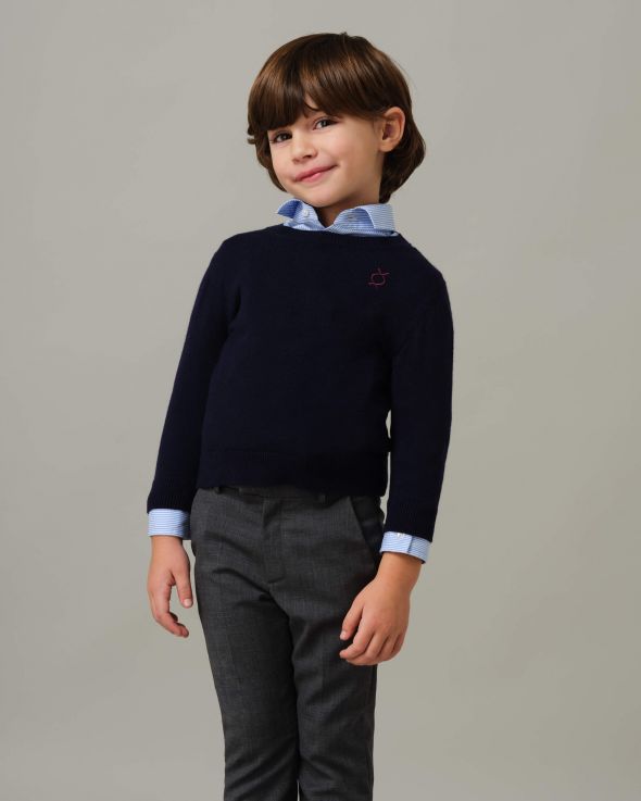 Maglione per bambino Lana colore Blu 