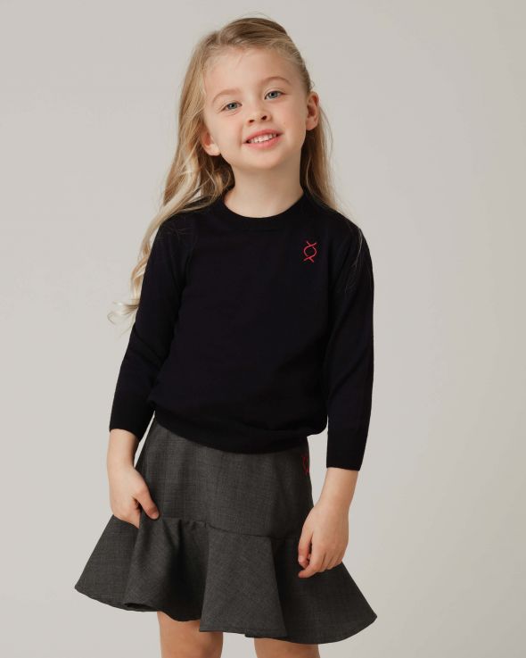 Maglione per bambina Cachemire colore Blu 