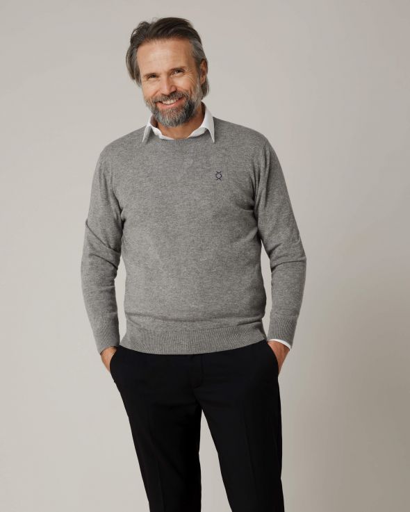 Maglione per uomo Lana colore Grigio 