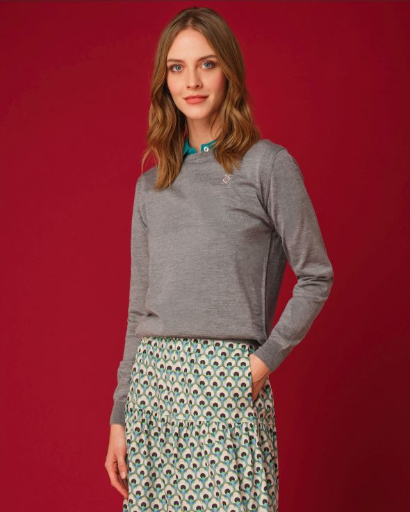 Maglione per donna Cachemire colore Grigio 