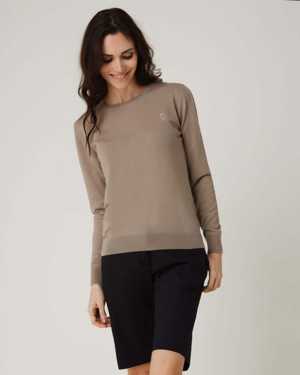 Maglione per donna Lana colore Beige 