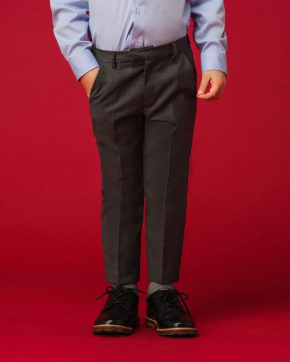 Pantalone per bambino Fresco di lana colore Grigio 