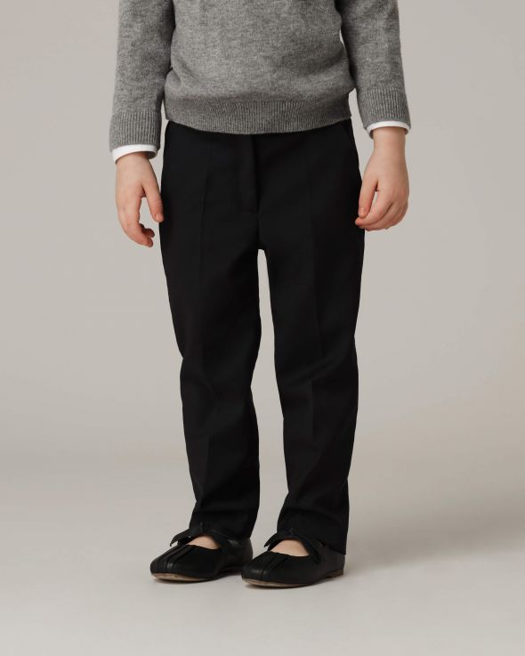 Pantalone per bambina Fresco di lana colore Blu 