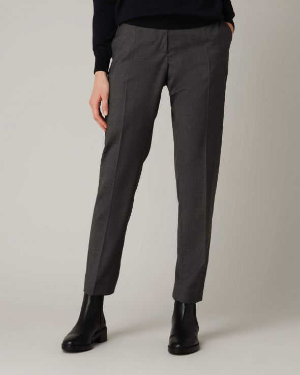 Pantalone per donna Fresco di lana colore Grigio 