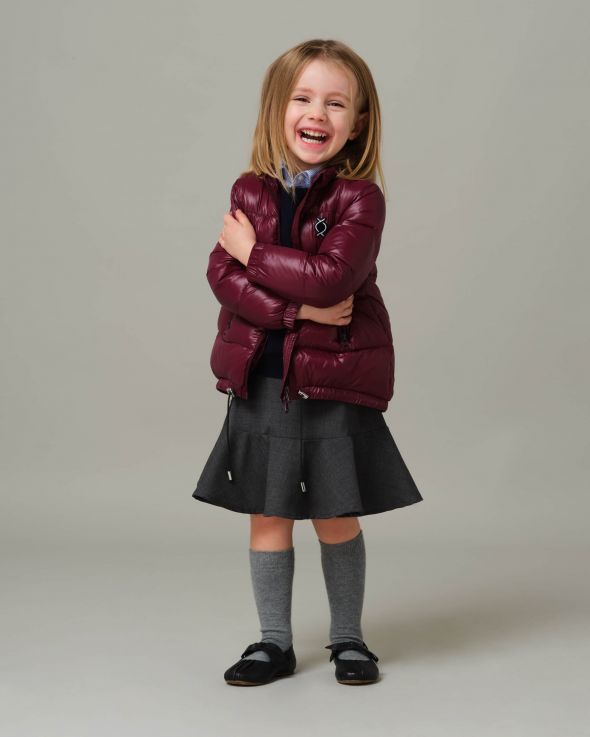 Piumino con 100% vera piuma d'oca