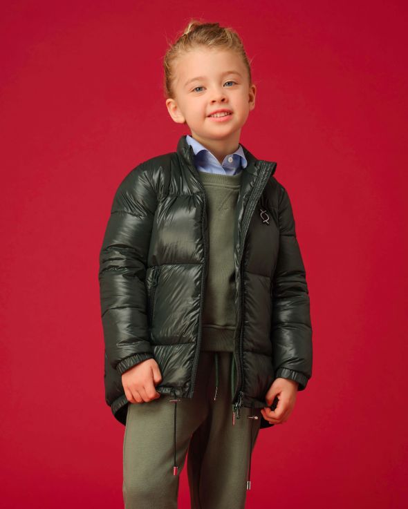 Piumino per bambina Classico colore Verde 
