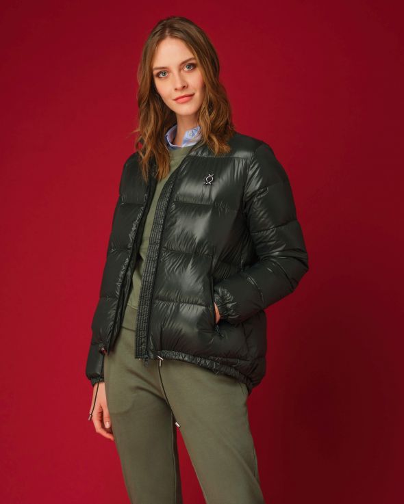 Piumino per donna Classico colore Verde 