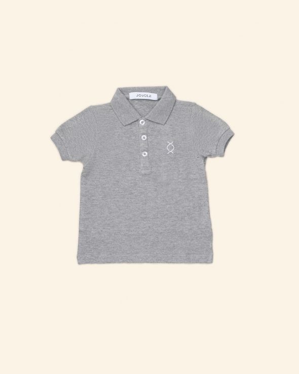 Polo per neonato Corta colore Grigio 