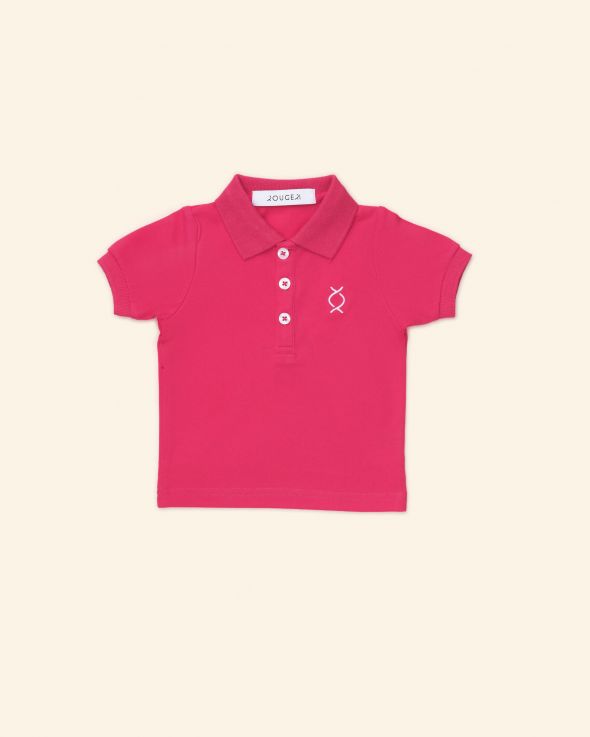 Polo per neonato Corta colore Rosa 