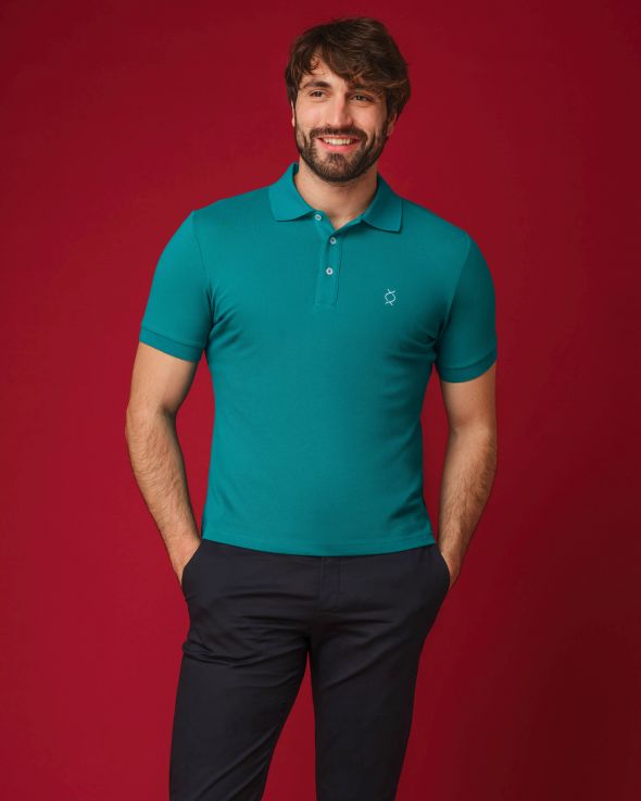 Polo per uomo Corta colore Azzurro 