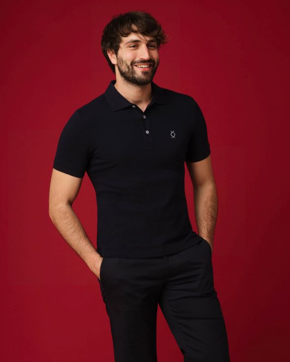 Polo per uomo Corta colore Blu 