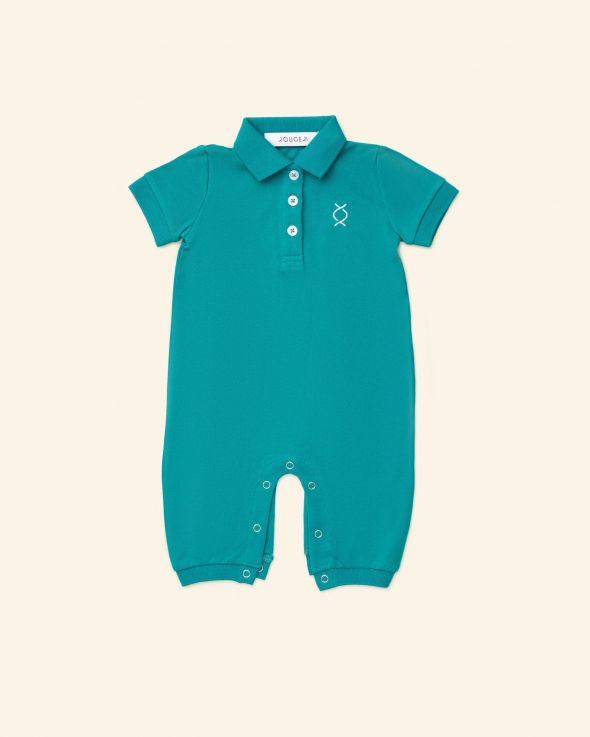 Tutina a Polo in Cotone Piquet