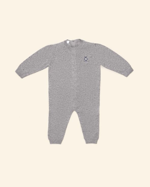 Tutina per neonato Cachemire colore Grigio 