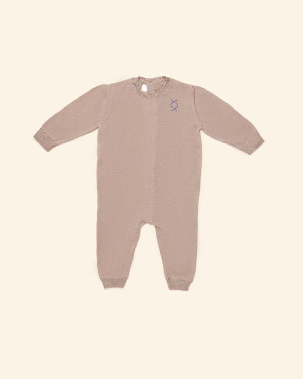 Tutina per neonata Cachemire colore Beige 