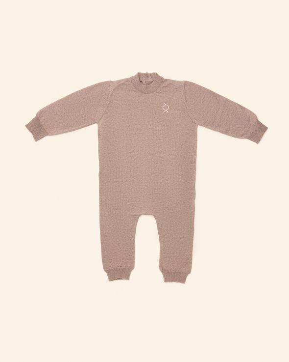 Tutina per neonata Lana colore Beige 