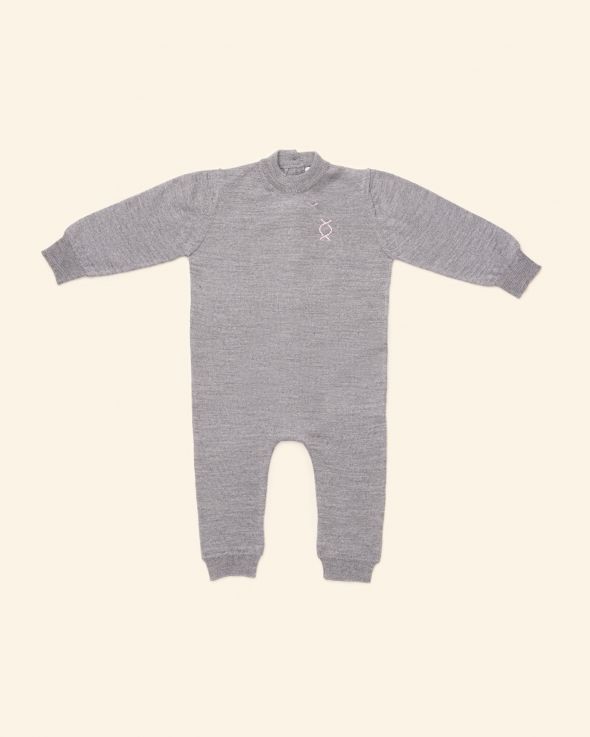 Tutina per neonata Lana colore Grigio 