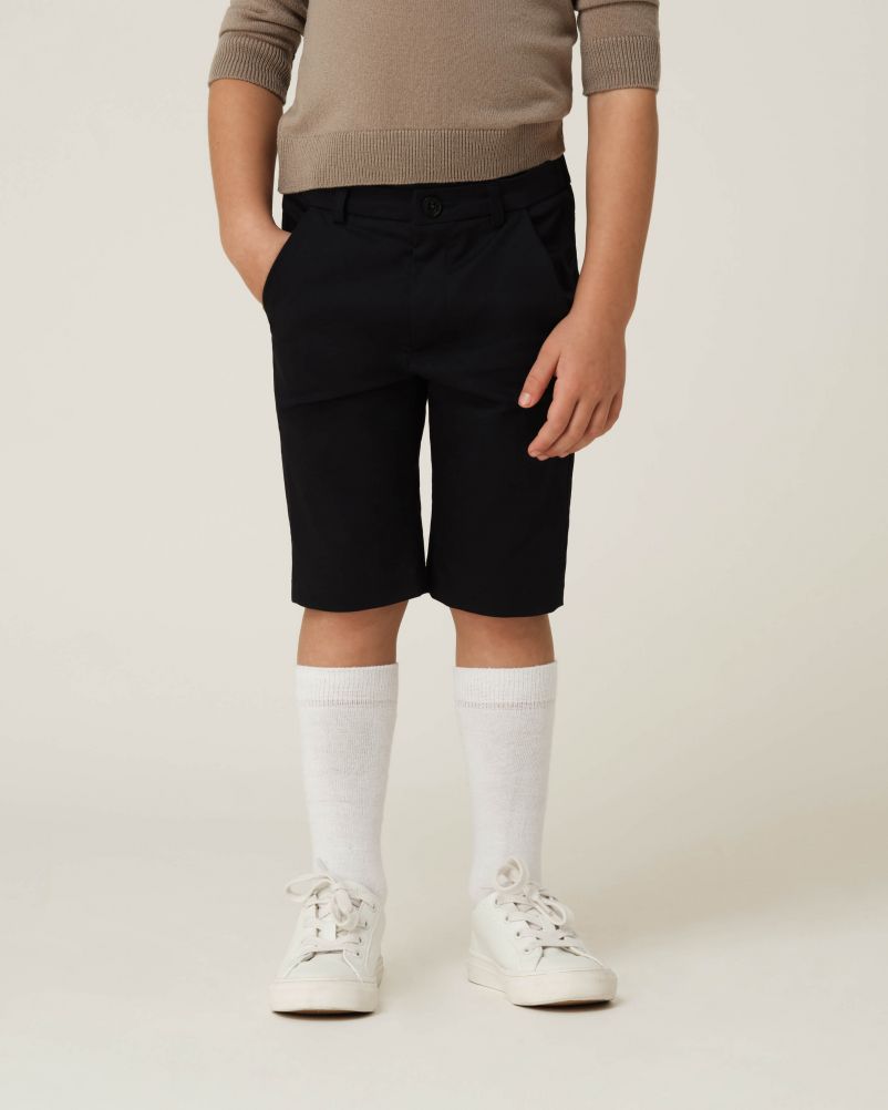 Bermuda in gabardina di Cotone