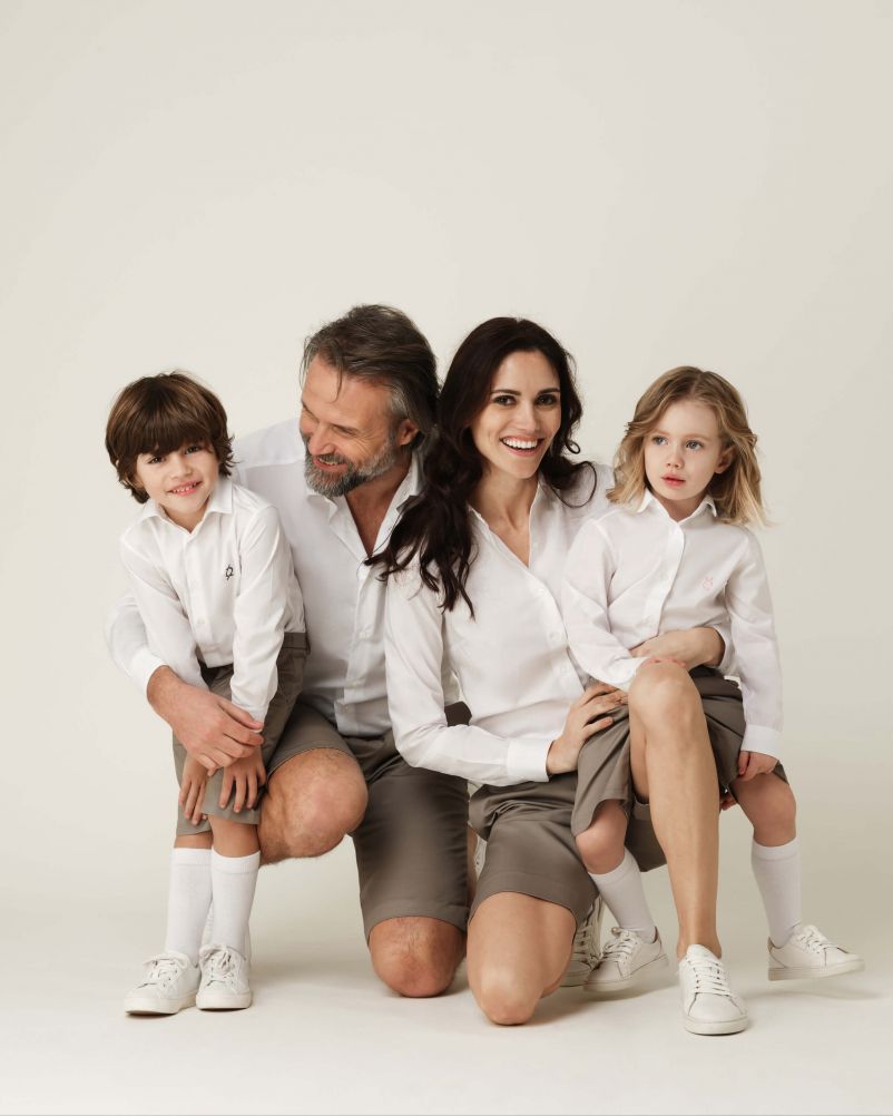 Bermuda in gabardina di Cotone