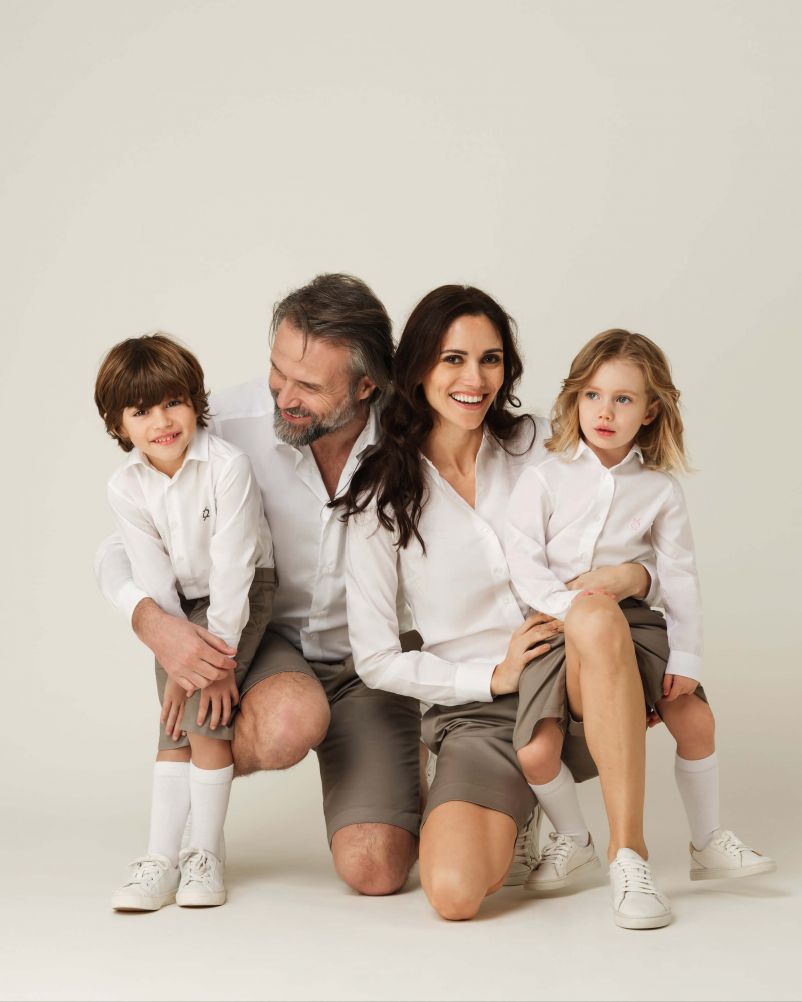 Bermuda in gabardina di Cotone