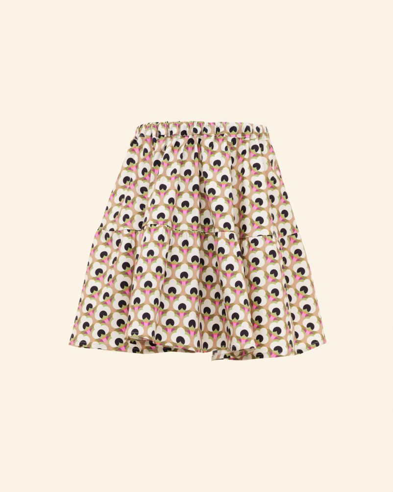 Gonna in Voile stampato