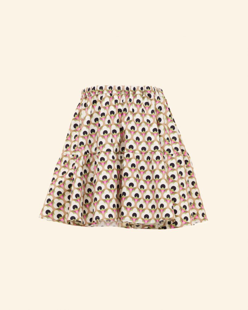 Gonna in Voile stampato