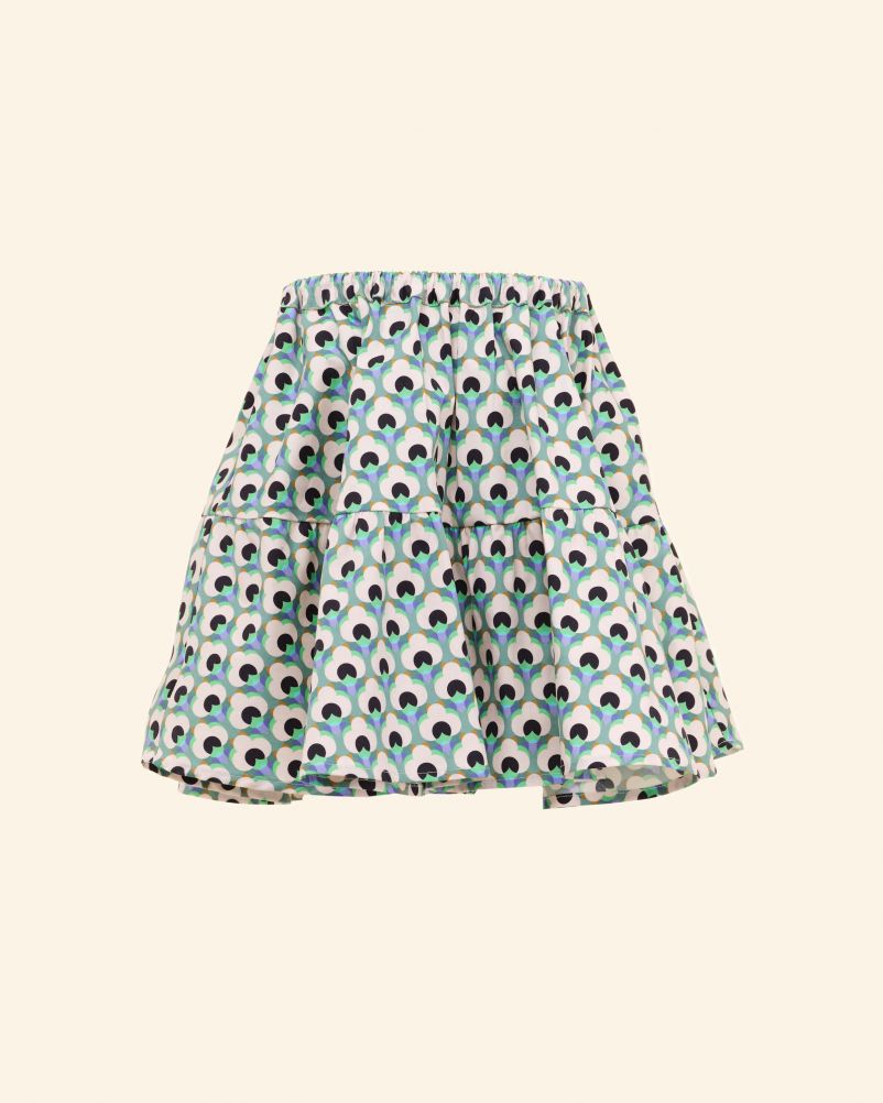 Gonna in Voile stampato