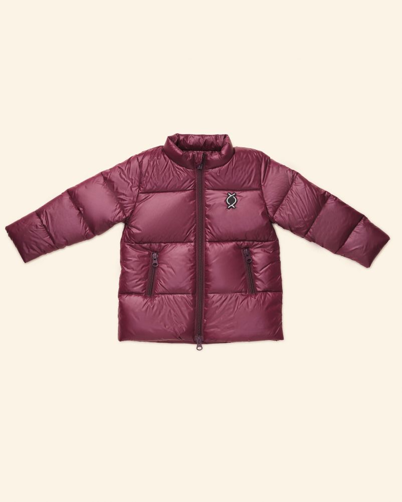 Piumino con 100% vera piuma d