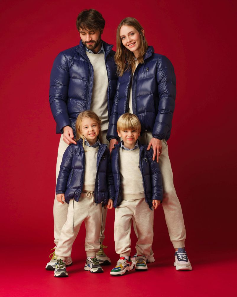 Piumino con 100% vera piuma d