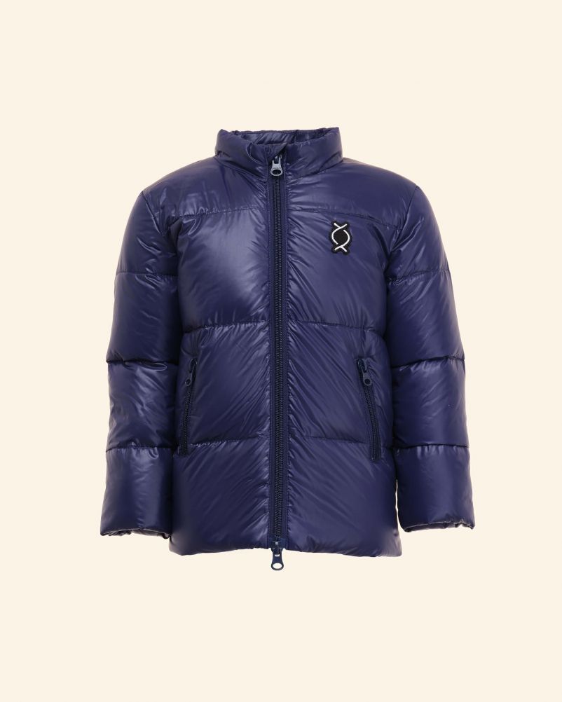 Piumino con 100% vera piuma d