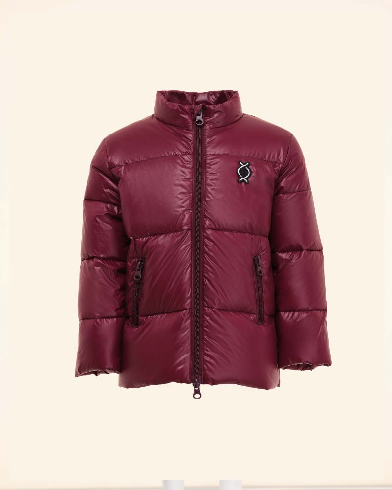 Piumino con 100% vera piuma d