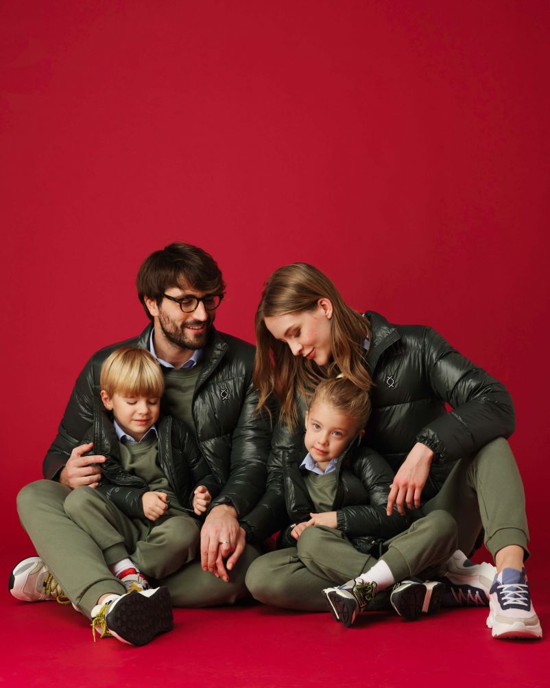 Piumino con 100% vera piuma d