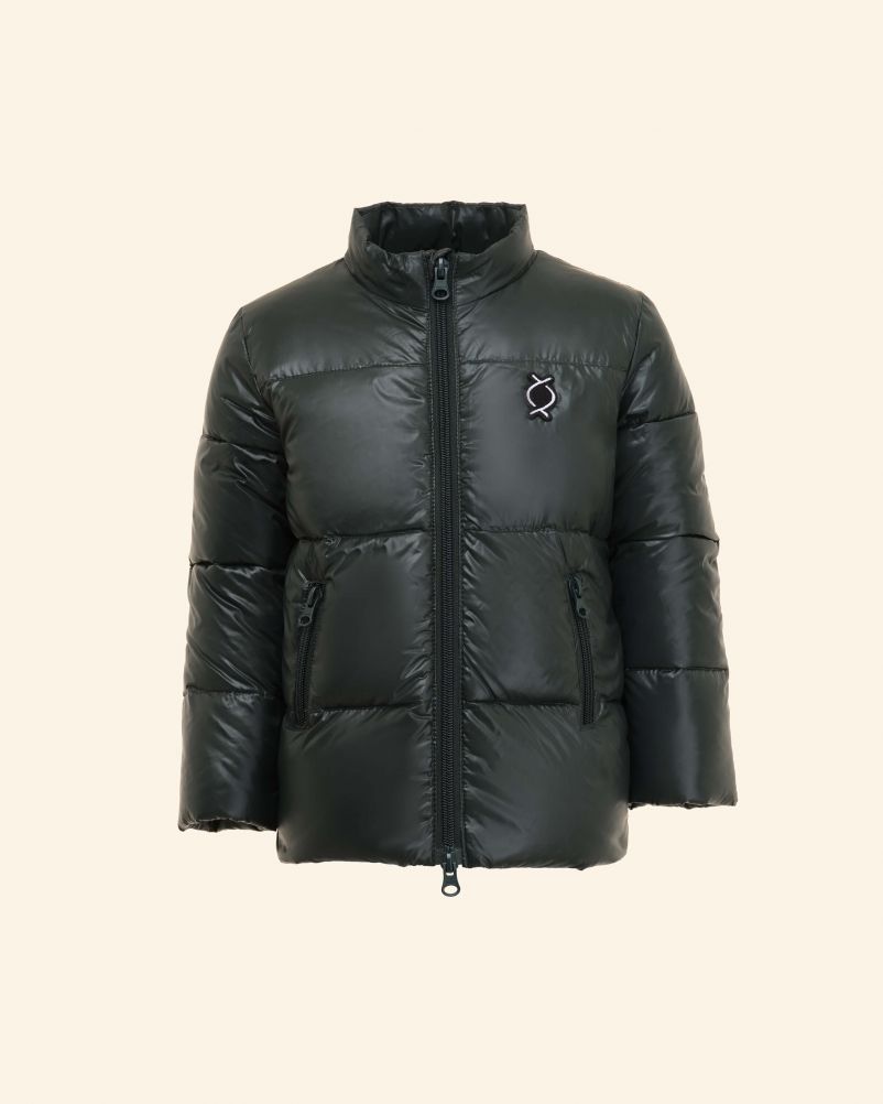 Piumino con 100% vera piuma d