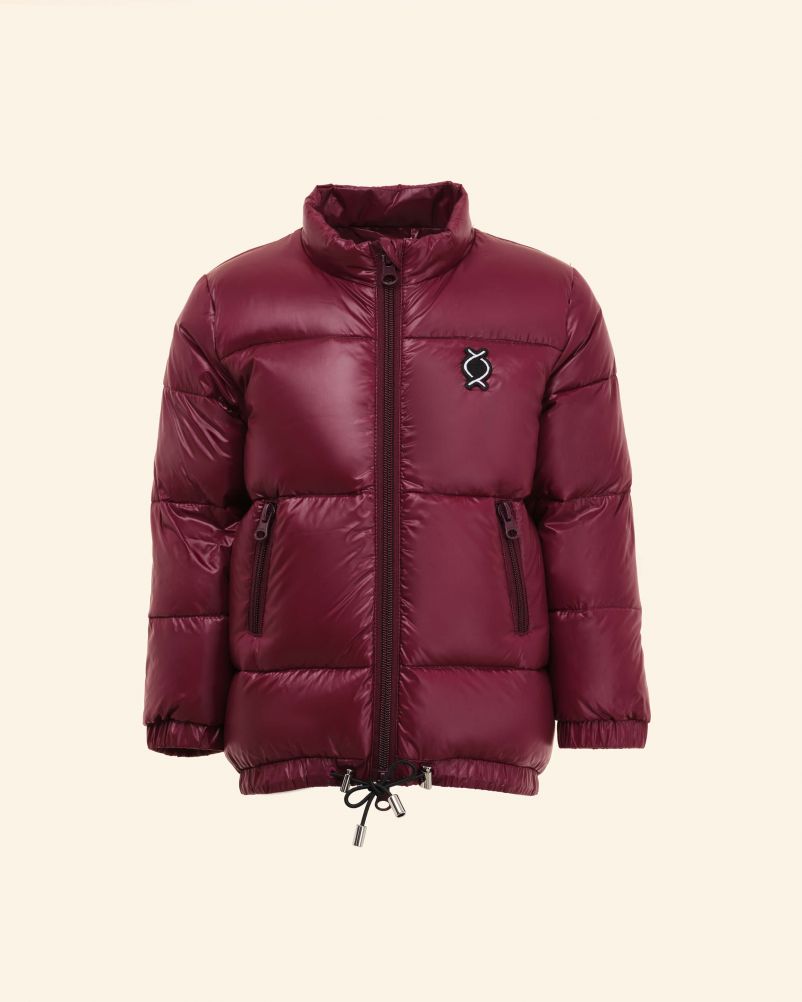 Piumino con 100% vera piuma d